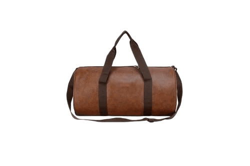 Tan Leather Duffle Bag