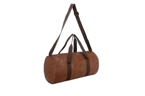 Tan Leather Duffle Bag