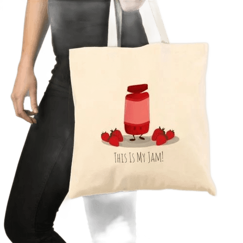 Ivory Canvas Tote Bag