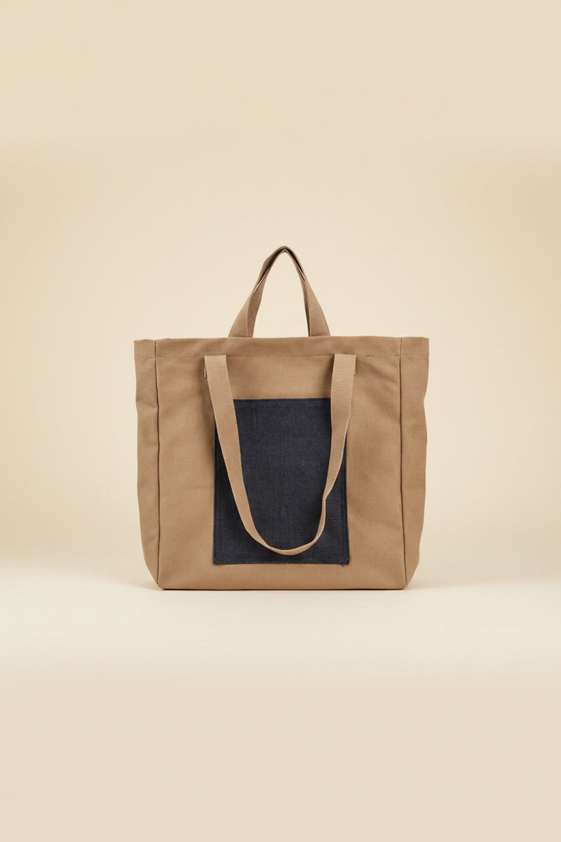 Brown Canvas Tote Bag