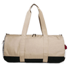 Beige Canvas Duffle Bag