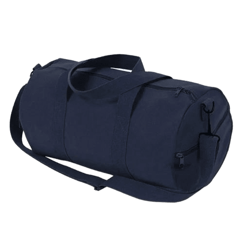 Blue Canvas Duffle Bag