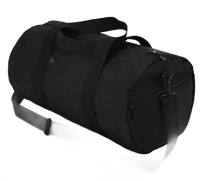 Black Canvas Duffle Bag