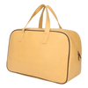 Yellow Leather Duffle Bag