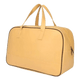Yellow Leather Duffle Bag