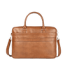 PU Leather Laptop Messenger Bag TAN