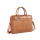 PU Leather Laptop Messenger Bag TAN