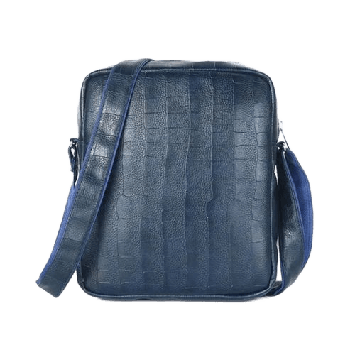 Dark Blue Leather Sling Bag
