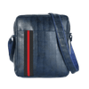 Dark Blue Leather Sling Bag