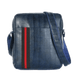 Dark Blue Leather Sling Bag