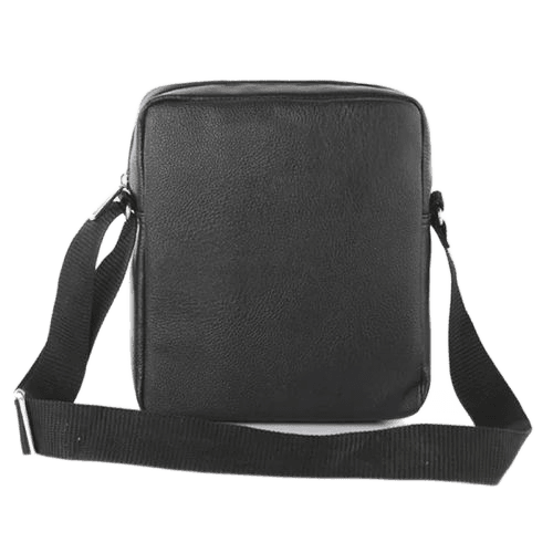 Black Leather Sling Bag