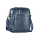 Dark Blue Leather Sling Bag