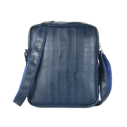 Dark Blue Leather Sling Bag