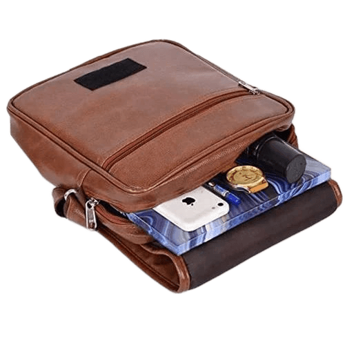 Brown Leather Sling Bag