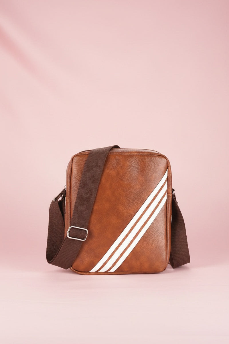 Tan Leather Sling Bag